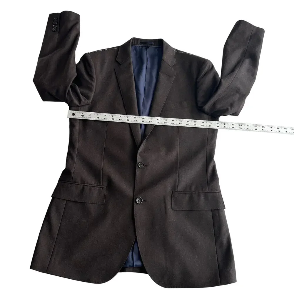 J‎ Crew NWT Ludlow 100% Italian Wool Slim Fit Heathered Navy Blazer Jacket 40 L